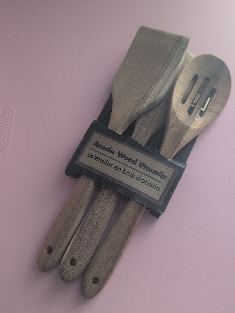 Acacia Wood Utensils Set - Natural Brown P4